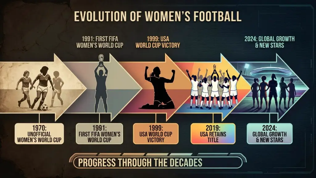 Evolution of Women's Football - Progress Through the Decades